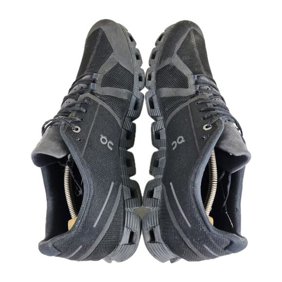 On Cloud 6 Men's Lifestyle Shoes Size 13 Triple Black Running Sneakers Defects - Picture 5 of 10